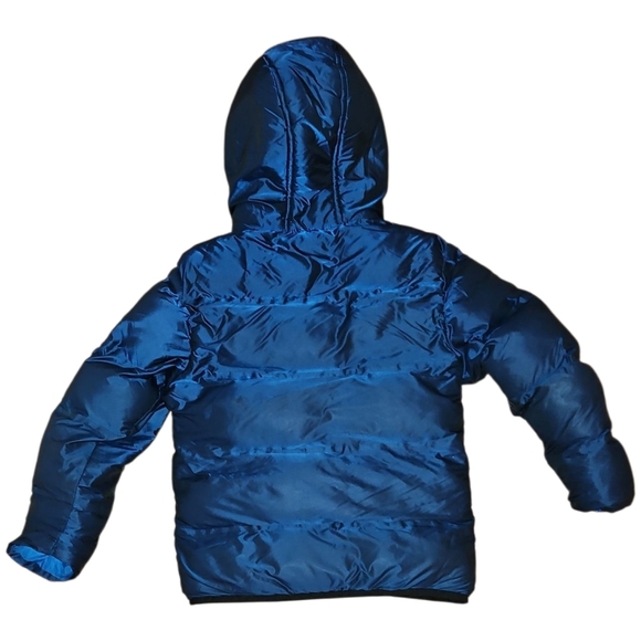 Champion Navy Reflective Puffer Coat, Size 4/5. - Picture 2 of 7
